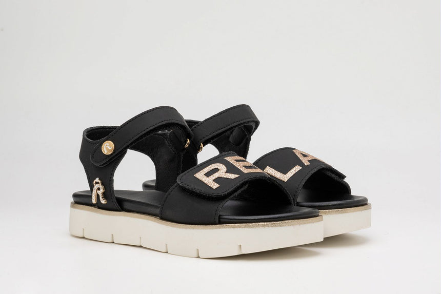 Replay Sandal 4 Jt240015s 0168-Black-Golt