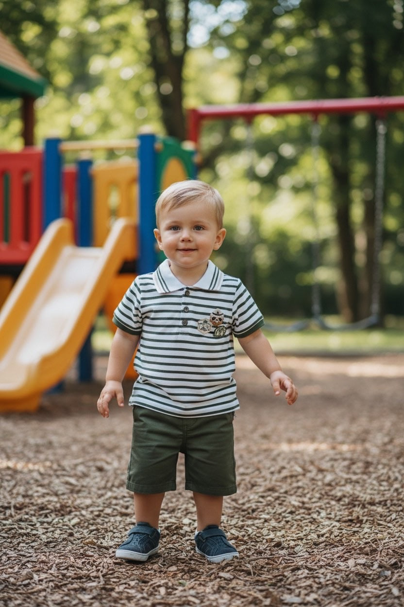 Restart for Kids Παιδικό Σετ Μπλούζα & Βερμούδα για Αγόρι 26-11100