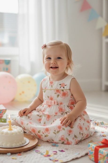 Restart for Kids Βρεφικό Φόρεμα για Κορίτσι Φλοράλ 26-10815