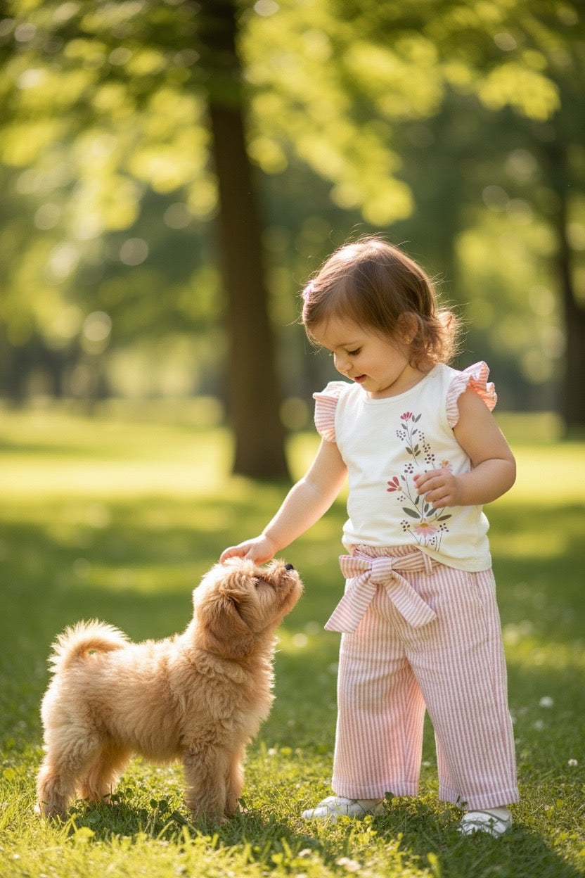 Παιδικό σετ για κορίτσι  Restart for kids 26-10820 μπλούζα παντελόνα