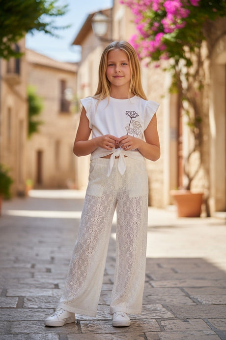 Restart for Kids Παιδικό Σετ 2 Τεμαχίων Μπλούζα & Παντελόνα για Κορίτσι 26-11038