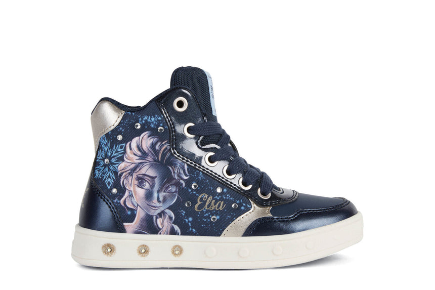 Geox J SKYLIN G. E -PR.TEX/PRL GBK NAVY/PLATINUM