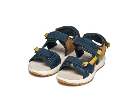 Geox πεδιλο για αγορι navy ochre J35ava 01522 cf42q