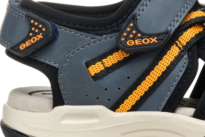 GEOX J450RB014MEC0659 SANDAL navy/orange