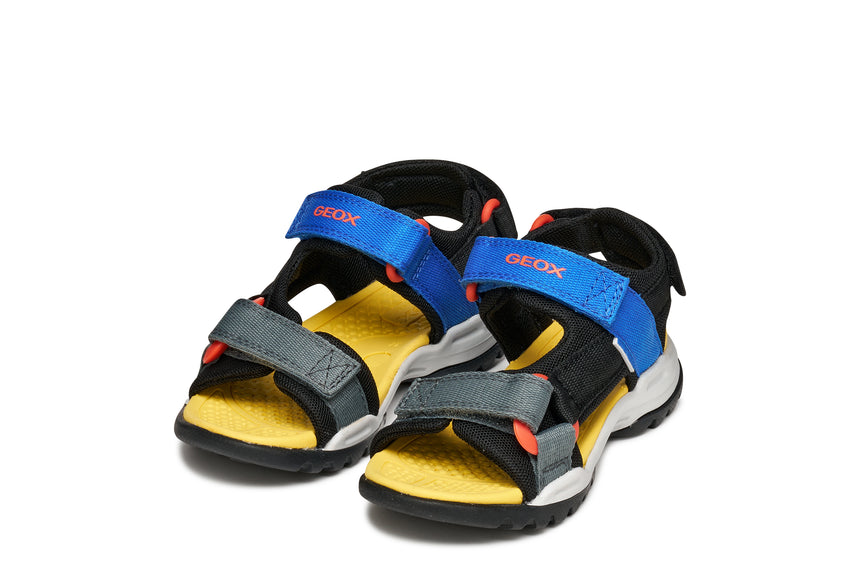 Geox πεδιλο αγορι black roual j450re 01411 c0245