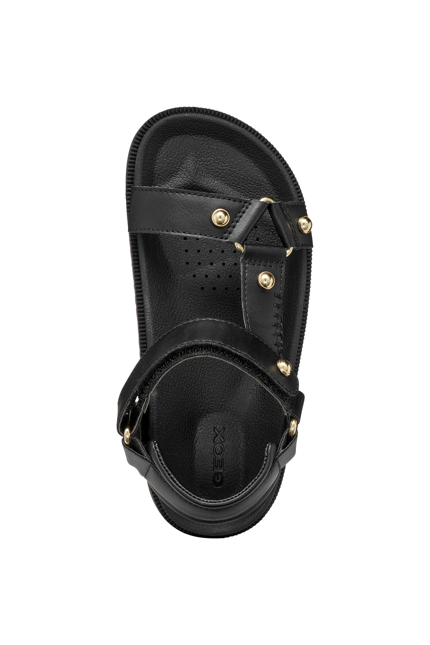Geox J Foammentera Παιδικά Ανατομικά Πέδιλα για Αγόρι Μαύρα J65P0D 000BC C9999