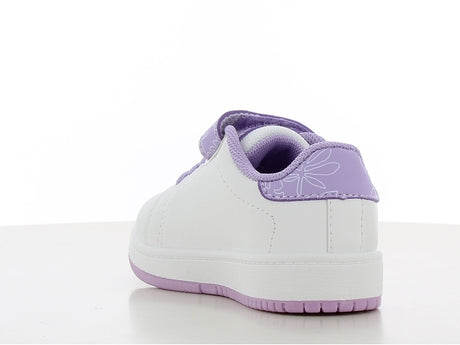 Disney stitch sneakers για κοριτσι λευκο λιλα  με velcro ls002030