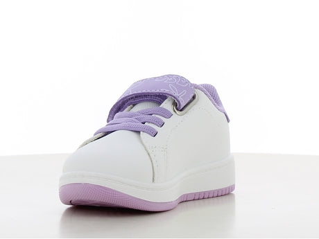 Disney stitch sneakers για κοριτσι λευκο λιλα  με velcro ls002030