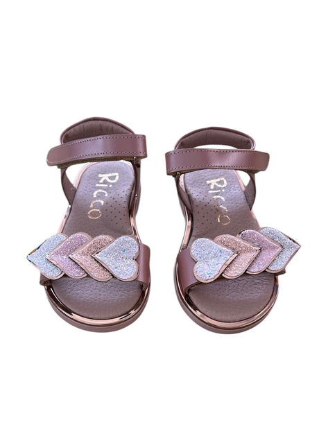 Ricco A30286P1 SANDAL χαλκός σατινέ