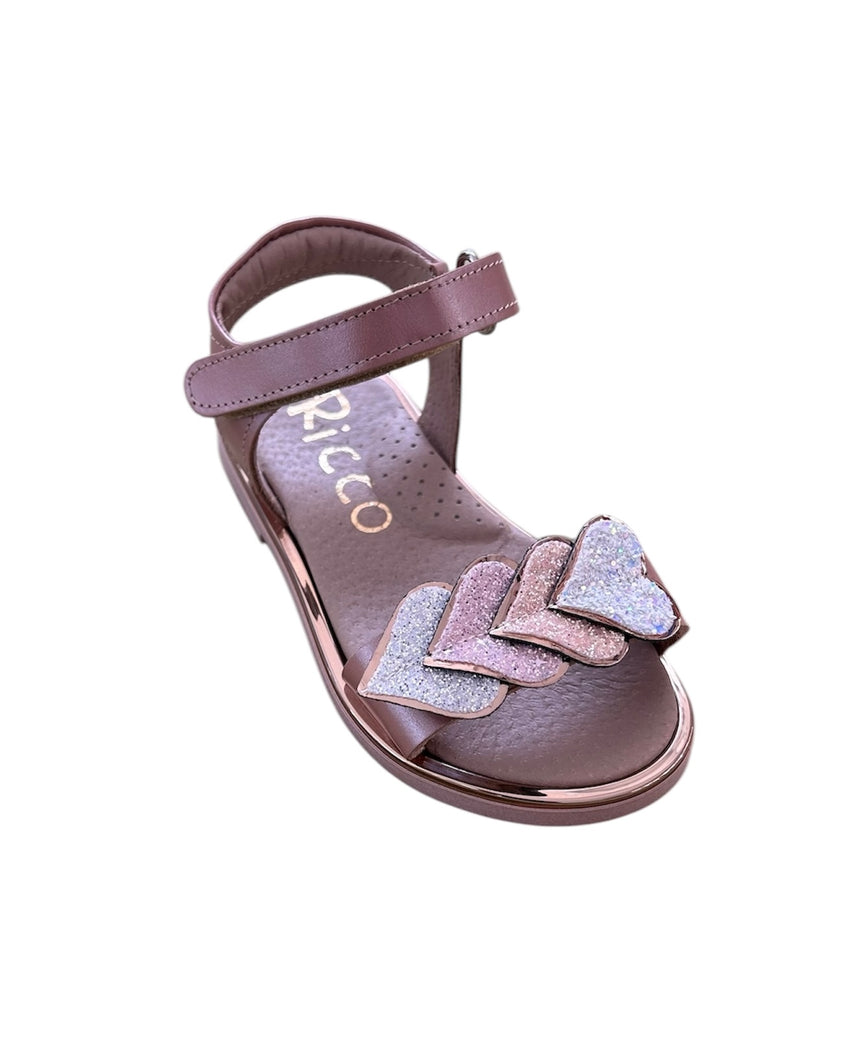 Ricco A30286P1 SANDAL χαλκός σατινέ