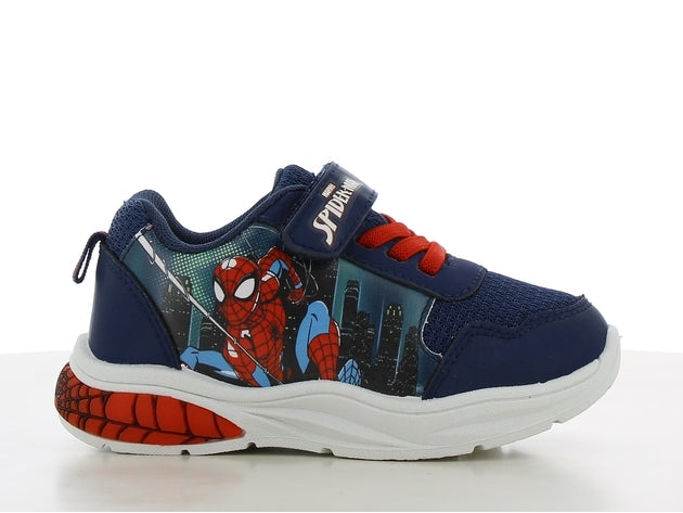 Disney Παιδικά Sneakers Ανατομικά με Σκρατς & Φωτάκια Navy Μπλε sp014345