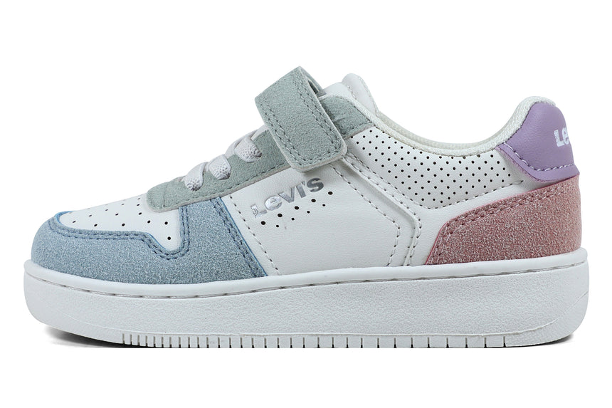 Levi's Mini Παιδικά Sneakers με velcro  Λευκά VUNI0152S
