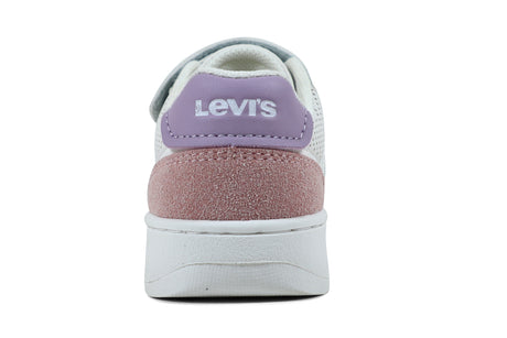 Levi's Mini Παιδικά Sneakers με velcro  Λευκά VUNI0152S