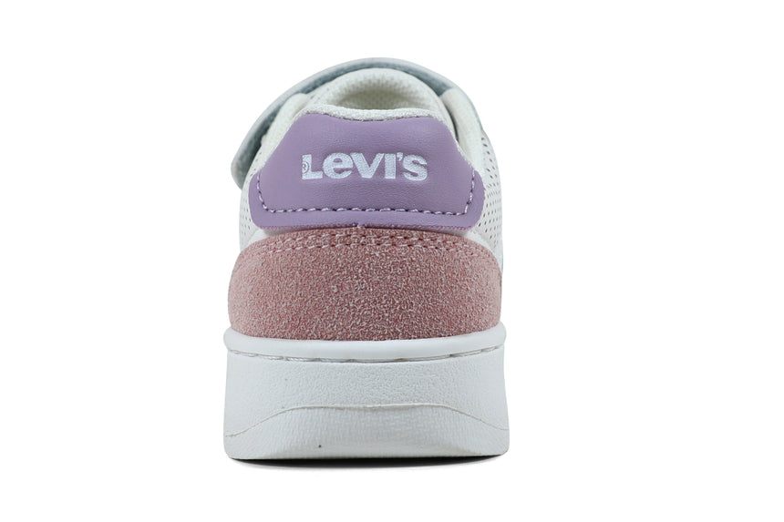 Levi's Mini Παιδικά Sneakers με velcro  Λευκά VUNI0152S