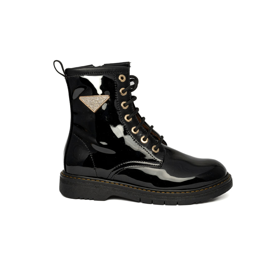 Bonito Ankle Boots X24-45 Black Patent Leather