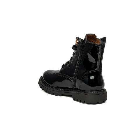 Bonito Leather Ankle Boots X24-57 BLACK Patent Leather