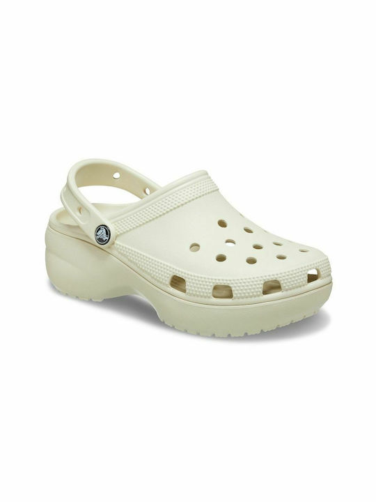 Crocs 206750-2Y2 Classic Platform Clog W bone