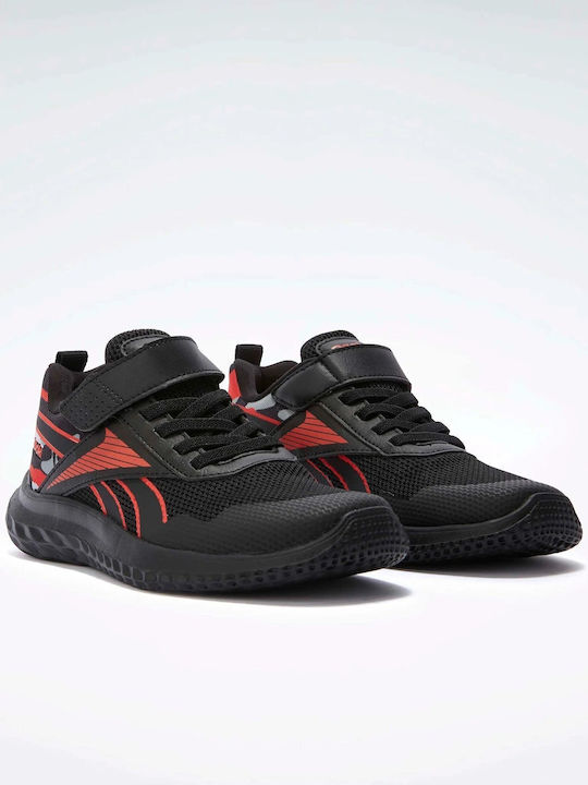 Reebok 100209181 Rush Runner 5 Elastic Lace &amp; Top Strap black-red-grey