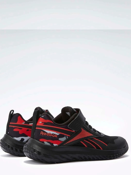 Reebok 100209181 Rush Runner 5 Elastic Lace &amp; Top Strap black-red-grey