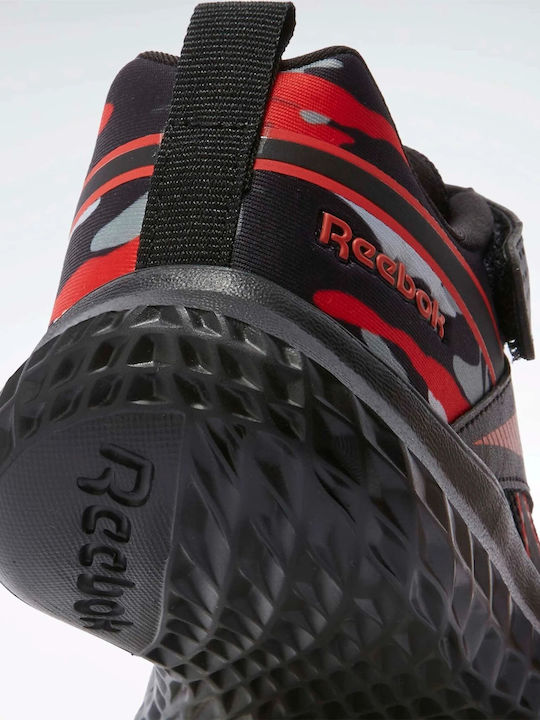 Reebok 100209181 Rush Runner 5 Elastic Lace &amp; Top Strap black-red-grey