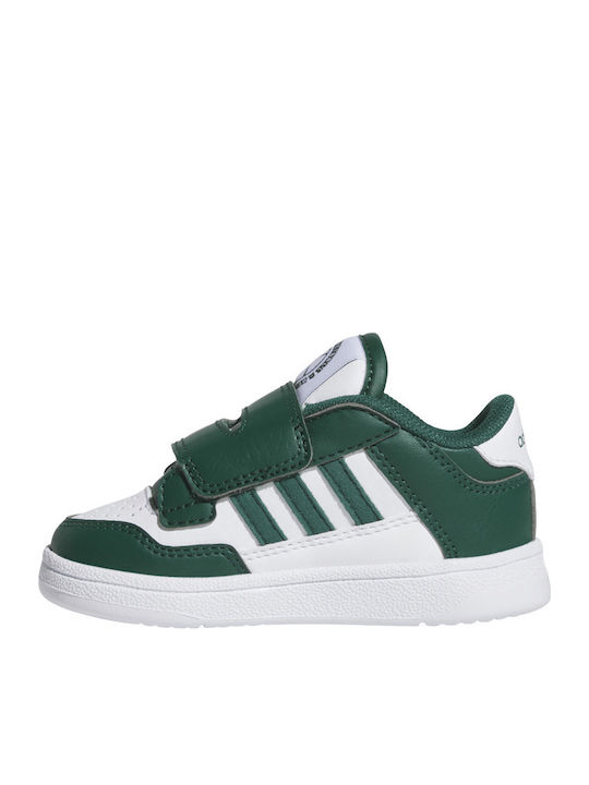 adidasRapid Court Cf Παιδικά Sneakers με velcro JR1023 Πράσινα