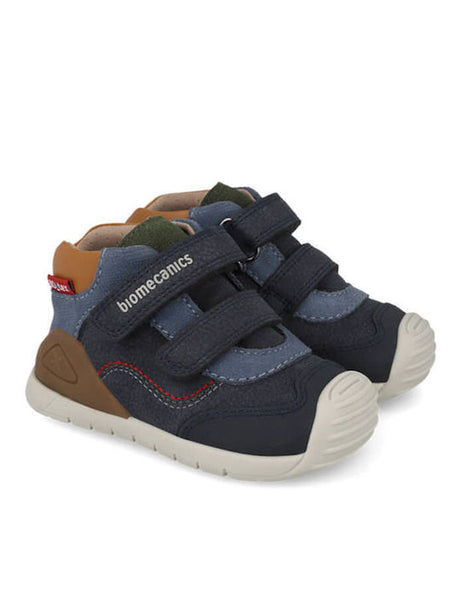 Biomecanics Παιδικά Sneakers High Ανατομικά με Velcro 261133-a243 NAVY