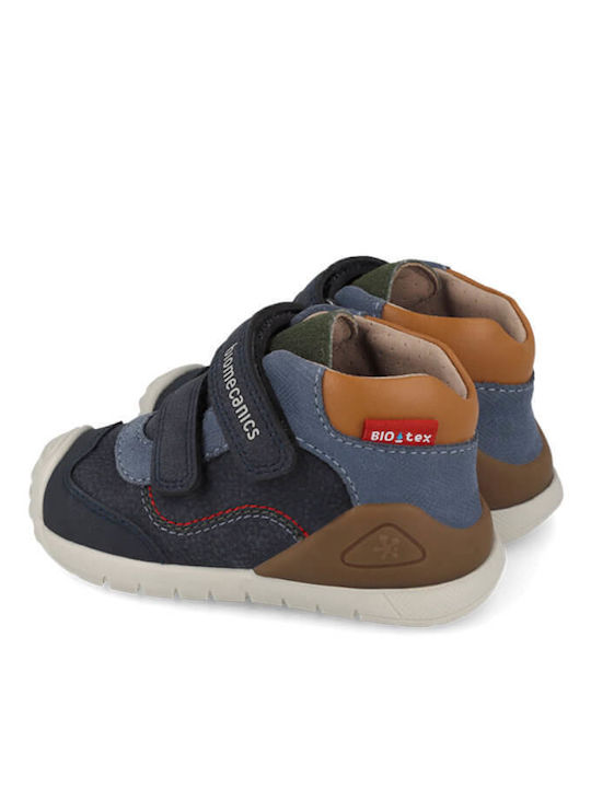 Biomecanics Παιδικά Sneakers High Ανατομικά με Velcro 261133-a243 NAVY