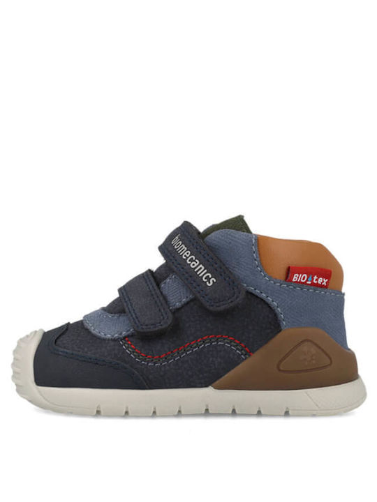 Biomecanics Παιδικά Sneakers High Ανατομικά με Velcro 261133-a243 NAVY