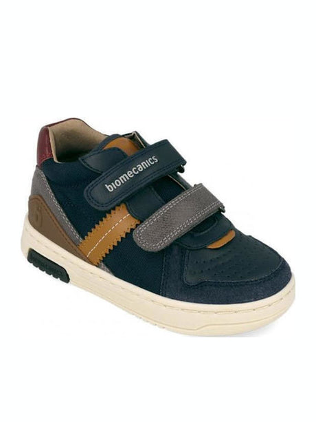 Biomecanics Παιδικά Sneakers High Ανατομικά με Velcro 261211-a183 OCEAN