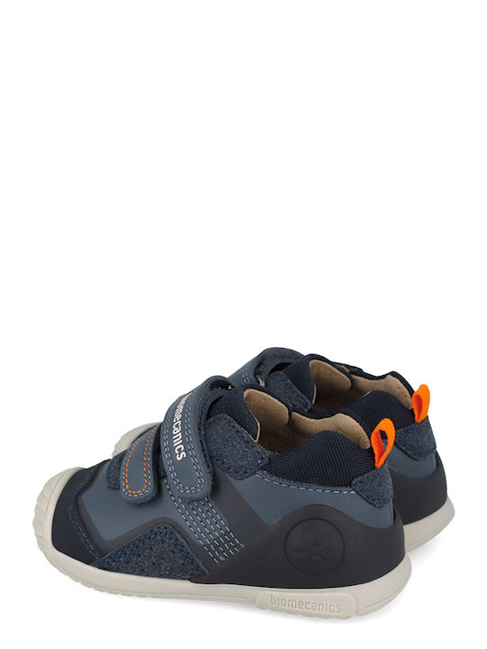 Biomecanics Παιδικά Sneakers High Ανατομικά με Velcro 261124-b556 PETROL