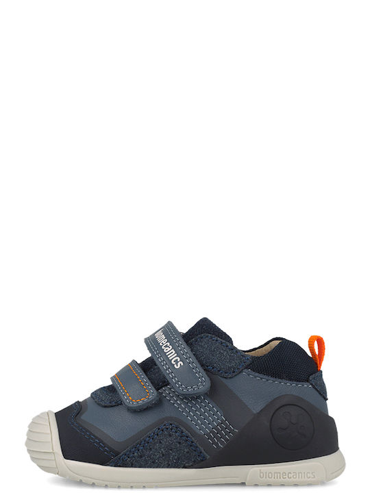 Biomecanics Παιδικά Sneakers High Ανατομικά με Velcro 261124-b556 PETROL