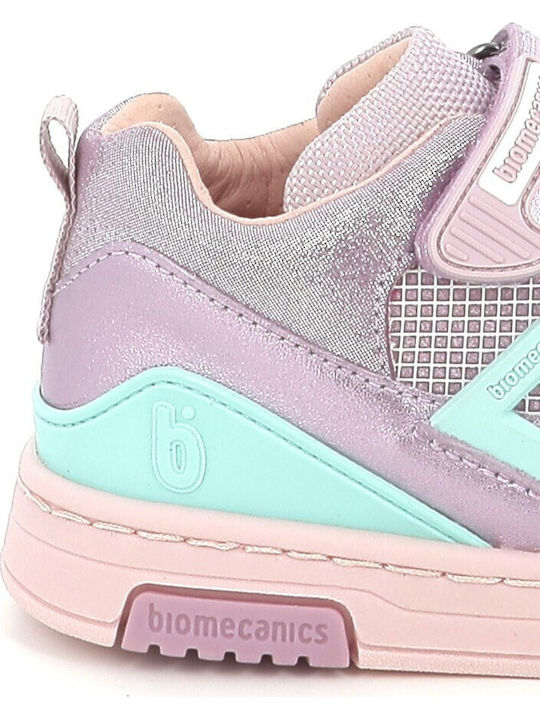 Biomecanics Παιδικά Sneakers High Ανατομικά με velcro 261212-c854 VIOLETA