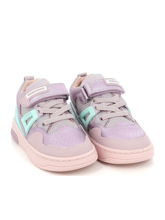 Biomecanics Παιδικά Sneakers High Ανατομικά με velcro 261212-c854 VIOLETA