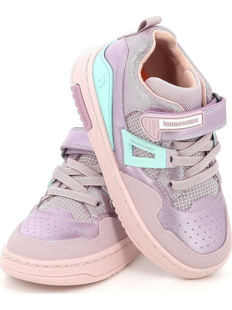 Biomecanics Παιδικά Sneakers High Ανατομικά με velcro 261212-c854 VIOLETA
