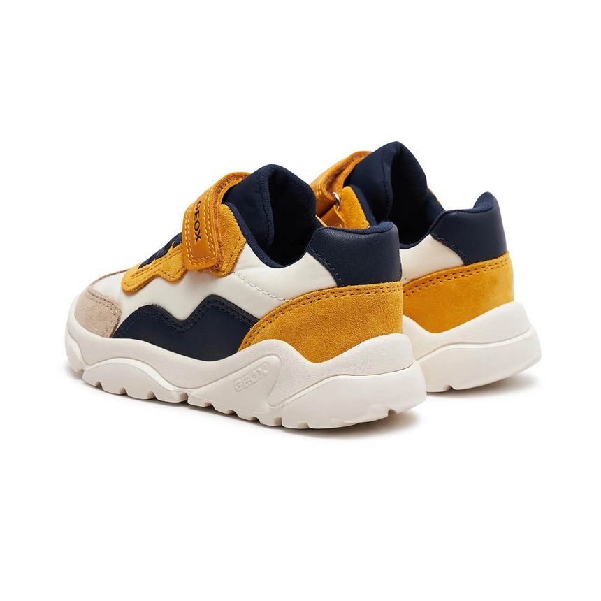 SNEAKERS GEOX ΑΓΟΡΙ ΚΙΤΡΙΝΟ ΜΠΛΕ ΜΠΕΖ B CIUFCIUF BOY B455RB 0FU22 CQ62P